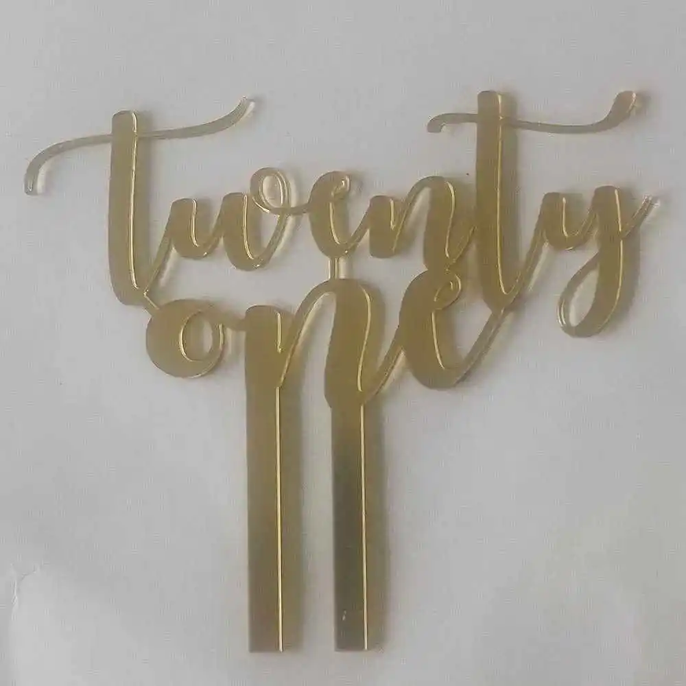 Twenty-One Cake Topper